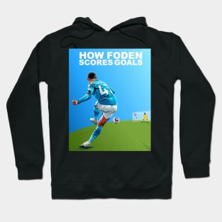 The Art of Foden: Illustrating Phil Foden's Goal-Scoring Mastery Hoodie